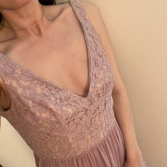 David’s bridal bridesmaid slit dress Mauve SIZE 6 - Picture 12 of 12